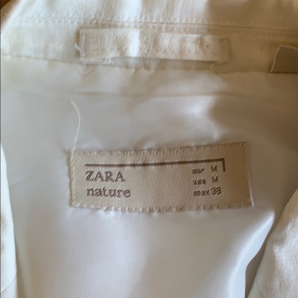 Zara white linen men’s sport coat - Picture 3 of 4